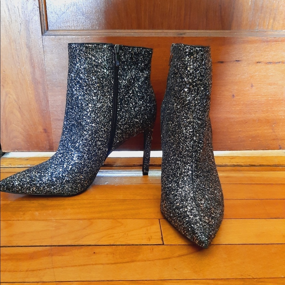 Nine West glitter stiletto ankle boots - sz12